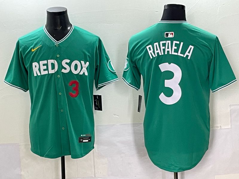 Men 2025 Boston Red Sox #3 Rafaela Drak Green Joint Name Nike MLB Jersey 035